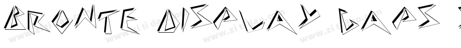 Bronte Display Caps SSi字体转换